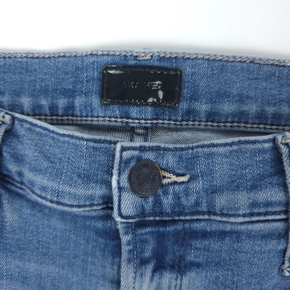 MOTHER The Mid Rise Dazzler Ankle Fray Jeans We The Animals 90s Clean Girl Y2k - Picture 8 of 11